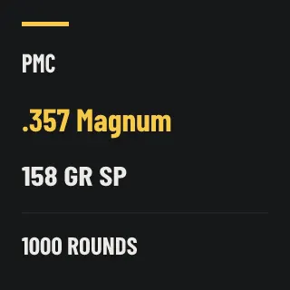 PMC .357 Magnum 158gr SP, 1000 rounds