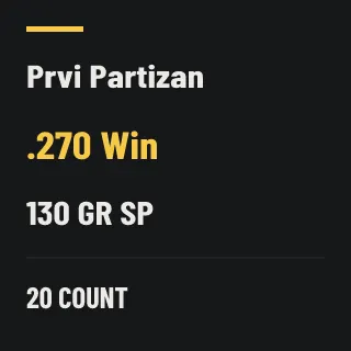 PPU .270 Win 130gr SP, 20 rounds