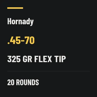 Hornady .45-70 325gr FLEX TIP, 20 rounds