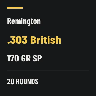 Remington .303 British 170gr SP, 20 rounds