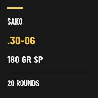 SAKO .30-06 180gr SP, 20 rounds