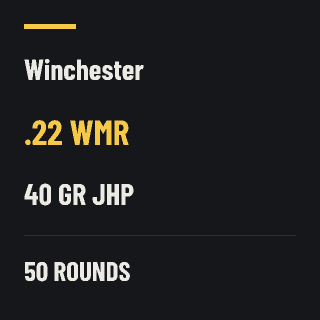 Winchester .22 WMR 40gr JHP, 50 rounds