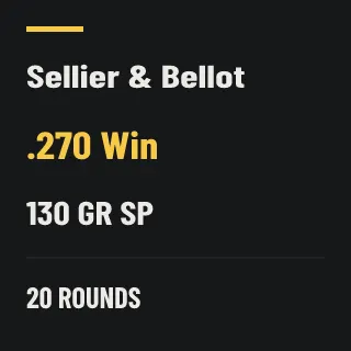 Sellier & Bellot .270 Win 130gr SP, 20 rounds