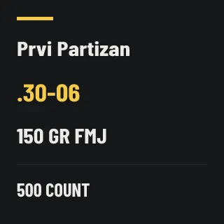 PPU .30-06 150gr FMJ, 500 rounds
