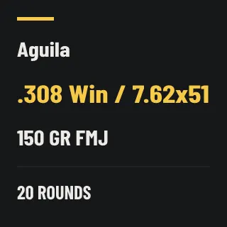 Aguila .308 Win / 7.62x51 150gr FMJ, 20 rounds
