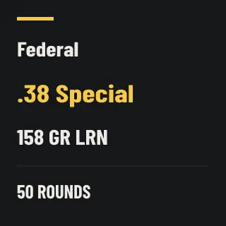 Federal .38 Special 158gr LRN, 50 rounds