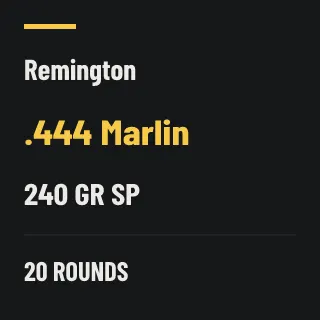 Remington .444 Marlin 240gr SP, 20 rounds