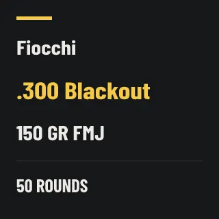 Fiocchi .300 Blackout 150gr FMJ, 50 rounds