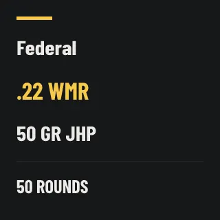 Federal .22 WMR 50gr JHP, 50 rounds