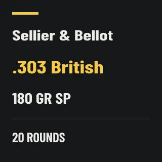 Sellier & Bellot .303 British 180gr SP, 20 rounds