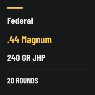 Federal .44 Magnum 240gr JHP, 20 rounds