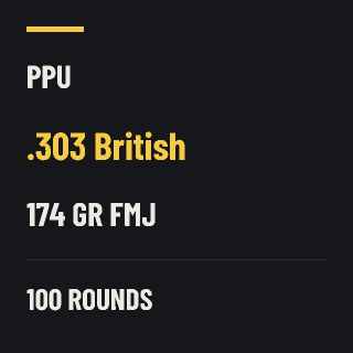 PPU .303 British 174gr FMJ, 100 rounds
