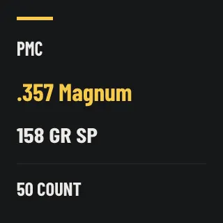 PMC .357 Magnum 158gr SP, 50 rounds