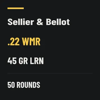 Sellier & Bellot .22 WMR 45gr LRN, 50 rounds