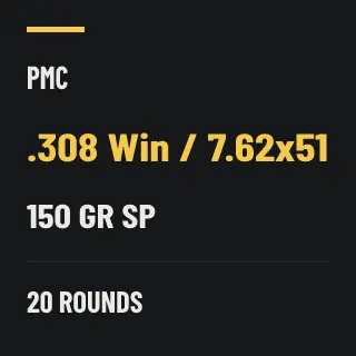 PMC .308 Win / 7.62x51 150gr SP, 20 rounds