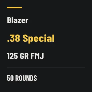 Blazer .38 Special 125gr FMJ, 50 rounds