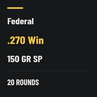 Federal .270 Win 150gr SP, 20 rounds